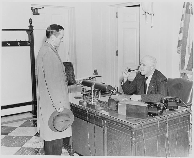 Photograph of William Simmons, receptionist at the White House